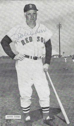 Autographed BOBBY DOERR Boston Red Sox BxW McCarthy Post Card