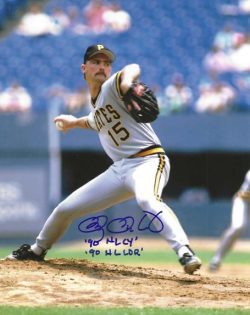 AUTOGRAPHED DOUG DRABEK "1990 NL CY YOUNG" 8x10 Pittsburgh Pirates Photo