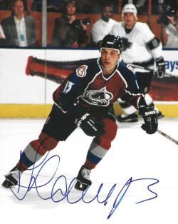 Autographed VALERI KAMENSKY 8x10 Colorado Avalanche photo