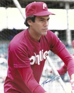 AUTOGRAPHED MANNY TRILLO 8x10 Philadelphia Phillies Photo