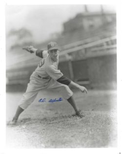AUTOGRAPHED ED ALBOSTA 8x10 Brooklyn Dodgers photo