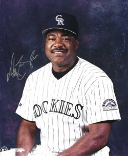 AUTOGRAPHED DON BAYLOR 8X10 Colorado Rockies Photo