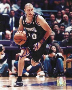 AUTOGRAPHED MIKE BIBBY 8X10 Sacramento Kings photo
