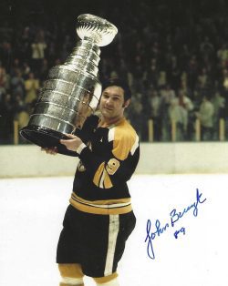 AUTOGRAPHED JOHN BUCYK 8x10 Boston Bruins Photo