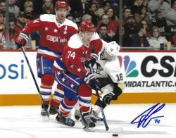 Autographed JOHN CARLSON 8x10 Washington Capitals photo