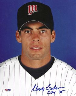 AUTOGRAPHED MARTY CORDOVA "ROY 95" 8x10 Minnesota Twins Photo PSA/DNA