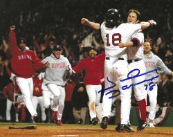 AUTOGRAPHED JOHNNY DAMON 8X10 Boston Red Sox photo