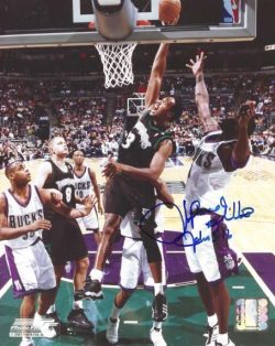 Autographed LAPHONSO ELLIS 8X10 Minnesota Timberwolves Photo