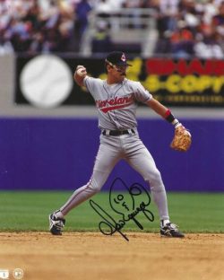 AUTOGRAPHED ALVARO ESPINOZA 8X10 Cleveland Indians Photo