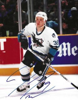 Autographed JEFF FRIESEN 8X10 San Jose Sharks photo