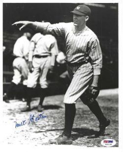 AUTOGRAPHED MILT GASTON 8x10 New York Yankees Photo PSA/DNA