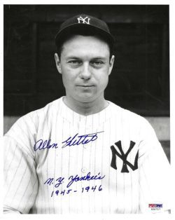AUTOGRAPHED ALLEN GETTEL 8x10 New York Yankees Photo PSA/DNA