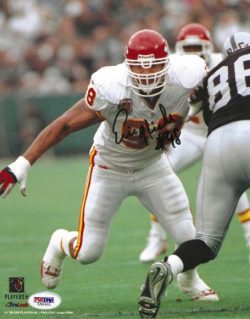Autographed ERIC HICKS 8x10 Kansas City Chiefs Photo PSA/DNA Hologram