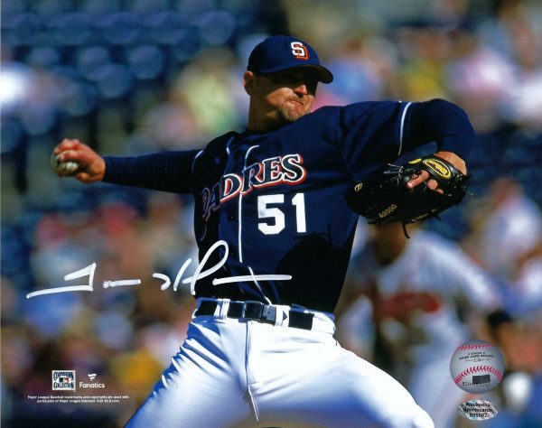 AUTOGRAPHED TREVOR HOFFMAN 8x10 San Diego Padres photo