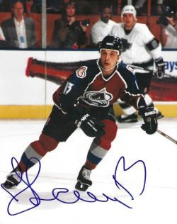 Autographed VALERI KAMENSKY 8x10 Colorado Avalanche photo