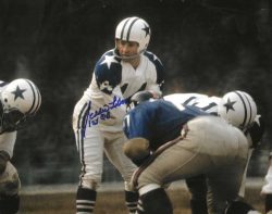 Autographed EDDIE LEBARON 8x10 Dallas Cowboys Photo