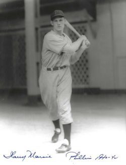 AUTOGRAPHED HARRY MARNIE 8x10 Philadelphia Phillies Photo