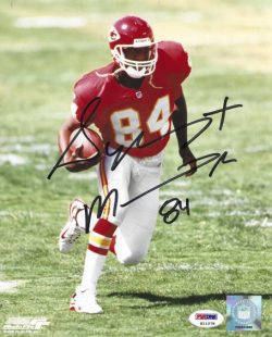 Autographed SYLVESTER MORRIS 8x10 Kansas City Chiefs Photo PSA/DNA Hologram