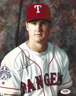 AUTOGRAPHED DEAN PALMER 8X10 Texas Rangers Photo PSA/DNA