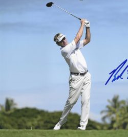 Autographed BRAD FAXON 8X10 PGA Tour Golf Photo