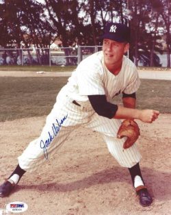 AUTOGRAPHED JACK URBAN 8x10 New York Yankees Photo PSA/DNA