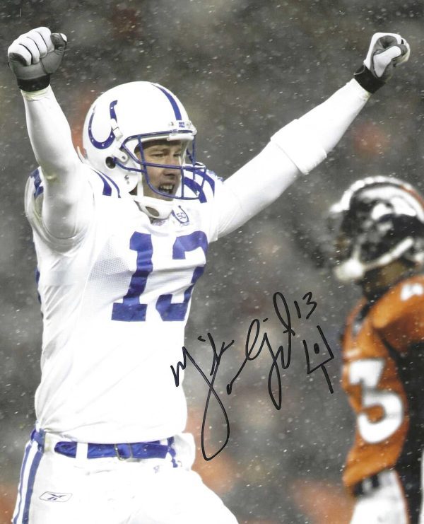 Autographed MIKE VANDERJAGT 8X10 Indianapolis Colts photo