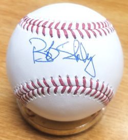 Autographed BOB SHIRLEY Official Major League Baseball