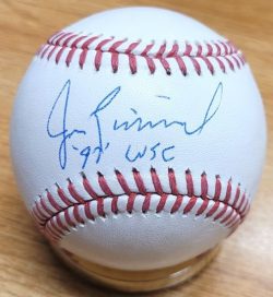 Autographed JIM EISENREICH "97 WSC" Official Major League Baseball