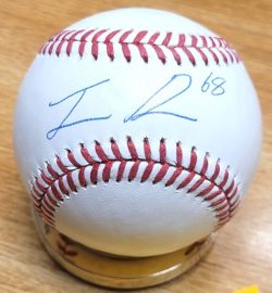 Autographed JORDAN ROMANO Rawlings Official Major League Baseball