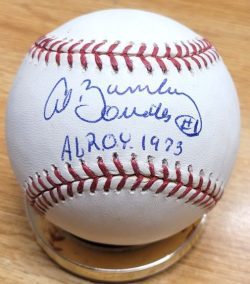 Autographed AL BUMBRY "AL ROY 1973 WSC" Rawlings Official Major League Baseball