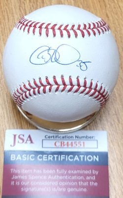 Autographed COLE HAMELS Official Major League Baseball JSA
