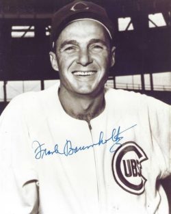 AUTOGRAPHED FRANK BAUMHOLTZ 8X10 Chicago Cubs Photo