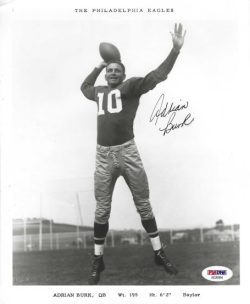 Autographed ADRIAN BURK 8X10 Philadelphia Eagles Photo PSA/DNA