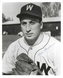 AUTOGRAPHED MILO CANDINI 8X10 Washington Senators Photo