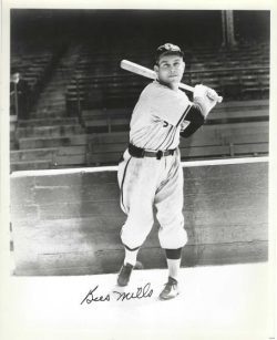 AUTOGRAPHED BUSTER MILLS 8X10 St. Louis Browns Photo