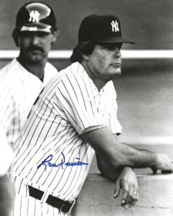 AUTOGRAPHED LOU PINIELLA 8X10 NEW YORK YANKEES photo