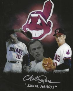 AUTOGRAPHED CHELCIE ROSS "Eddie Harris" 8X10 Cleveland Indians Photo