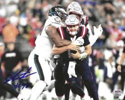 Autographed JALEN CARTER 8X10 Philadelphia Eagles Photo PSA