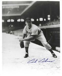 AUTOGRAPHED AL ABER 8X10 Detroit Tigers Photo