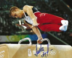 Autographed Alexander "Sasha" Artemev 8x10 Photo - Olympic Gymnast
