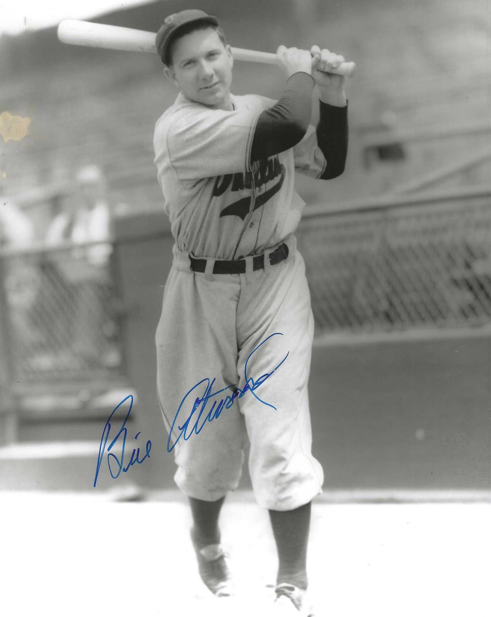 thumbnail image 2 of AUTOGRAPHED COOKIE ROJAS Philadelphia Phillies And DENIS MENKE Atlanta Braves 8x10 Photo 2 of 9