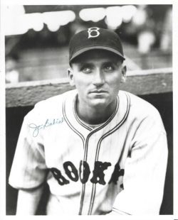 AUTOGRAPHED JOHN BABICH 8x10 Brooklyn Dodgers photo