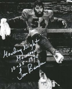 Autographed TOM BANKS "Monday Night Monsoon" 8x10 St. Louis Cardinals Photo