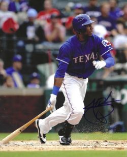 AUTOGRAPHED JULIO BORBON 8X10 Texas Rangers Photo