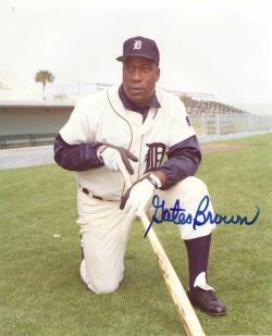 AUTOGRAPHED GATES BROWN 8x10 Detroit Tigers Photo