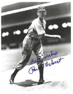 AUTOGRAPHED PAUL CALVERT 8x10 Cleveland Indians Photo