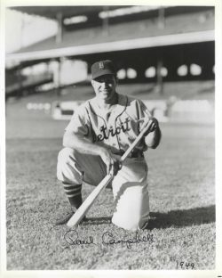 AUTOGRAPHED PAUL CAMPBELL 8X10 Detroit Tigers Photo