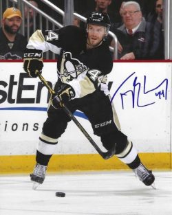 Autographed TAYLOR CHORNEY 8x10 Pittsburgh Penguins Photo