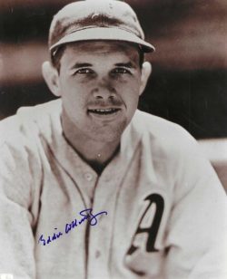 AUTOGRAPHED EDDIE COLLINS JR 8x10 Philadelphia A's Photo