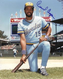 AUTOGRAPHED CECIL COOPER 8x10 Milwaukee Brewers photo